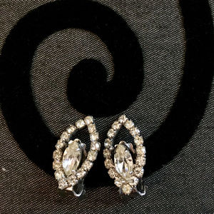 Vintage Rhinestone Clip-on Earrings